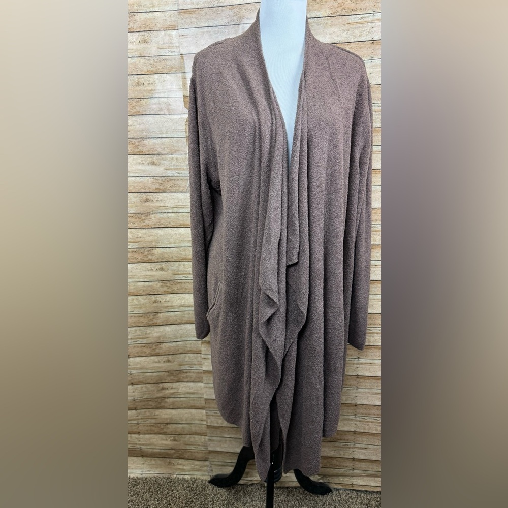 BAREFOOT DREAMS Light Grey Cozy Chic Lite Cardigan Sz 3X